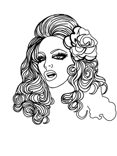 drag queen coloring pages|drag queen coloring book pdf.